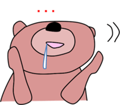 Good listener Mr. bear sticker #10082484
