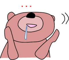 Good listener Mr. bear sticker #10082484