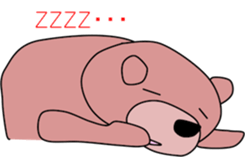 Good listener Mr. bear sticker #10082485