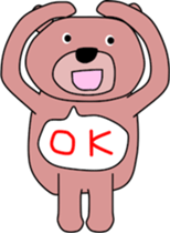 Good listener Mr. bear sticker #10082509