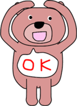 Good listener Mr. bear sticker #10082509