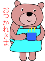 Good listener Mr. bear sticker #10082511