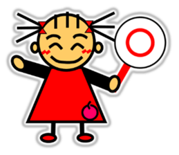 Ringo-chan loves an apple! 2 sticker #10083156