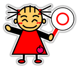 Ringo-chan loves an apple! 2 sticker #10083156