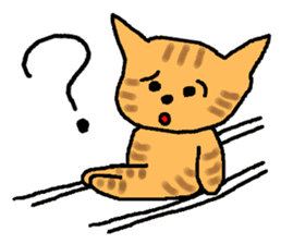 The cat challenges 40 kinds of sports sticker #10083746