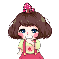 Ninko - mushroom girl sticker #10084211