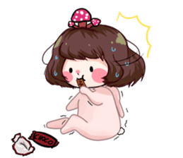 Ninko - mushroom girl sticker #10084221