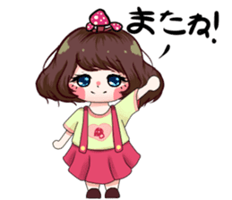 Ninko - mushroom girl sticker #10084222