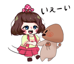 Ninko - mushroom girl sticker #10084227