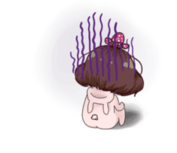 Ninko - mushroom girl sticker #10084236