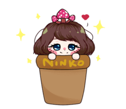 Ninko - mushroom girl sticker #10084241