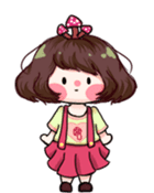 Ninko - mushroom girl sticker #10084244