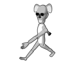 Strange koala doll sticker #10084730