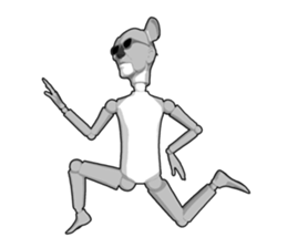 Strange koala doll sticker #10084740