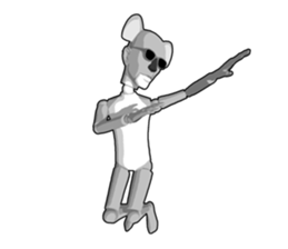 Strange koala doll sticker #10084747