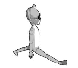 Strange koala doll sticker #10084754