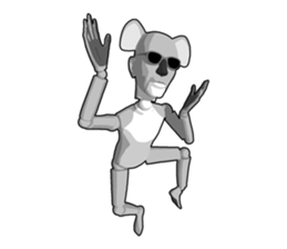 Strange koala doll sticker #10084760