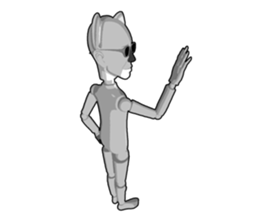 Strange koala doll sticker #10084762