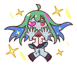 Zombie girl zombie-chan sticker #10085265