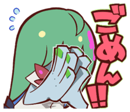 Zombie girl zombie-chan sticker #10085273