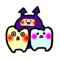 Teeth and Tooth decay fungus etc sticker #10085964
