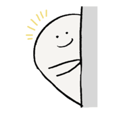 white one round guy2 sticker #10088217