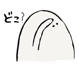 white one round guy2 sticker #10088228