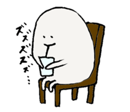 white one round guy2 sticker #10088244