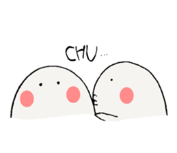 white one round guy2 sticker #10088251