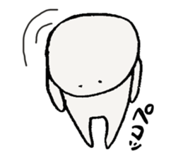 white one round guy2 sticker #10088255