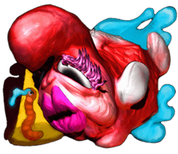 Flowerhorn sticker #10088510