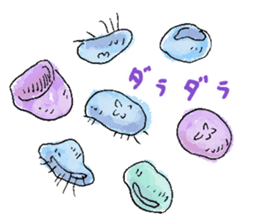 Feeling of jellyfish sticker #10089016