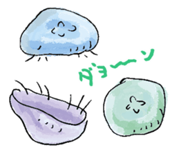 Feeling of jellyfish sticker #10089024