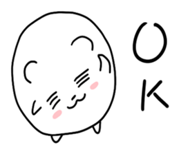 Round polar bear sticker #10089057