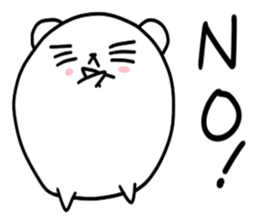 Round polar bear sticker #10089058