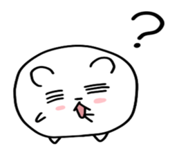 Round polar bear sticker #10089061