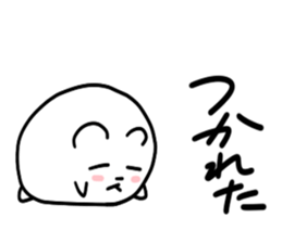 Round polar bear sticker #10089064