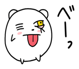 Round polar bear sticker #10089086