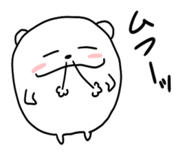 Round polar bear sticker #10089087