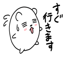 Round polar bear sticker #10089088