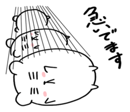 Round polar bear sticker #10089089