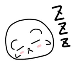 Round polar bear sticker #10089091