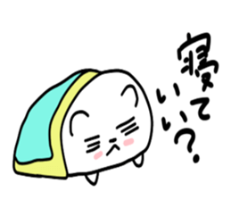 Round polar bear sticker #10089093