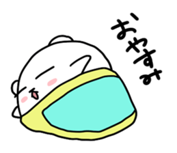 Round polar bear sticker #10089094