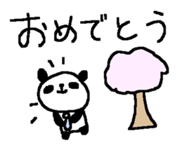 Spring Cute Panda stickers! sticker #10089327