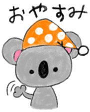 a cute koala sticker sticker #10090017