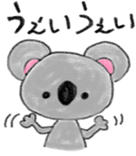 a cute koala sticker sticker #10090018