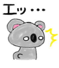 a cute koala sticker sticker #10090030