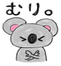 a cute koala sticker sticker #10090033