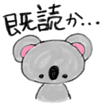 a cute koala sticker sticker #10090034
